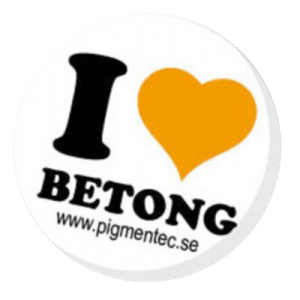 Pin with text I love betong